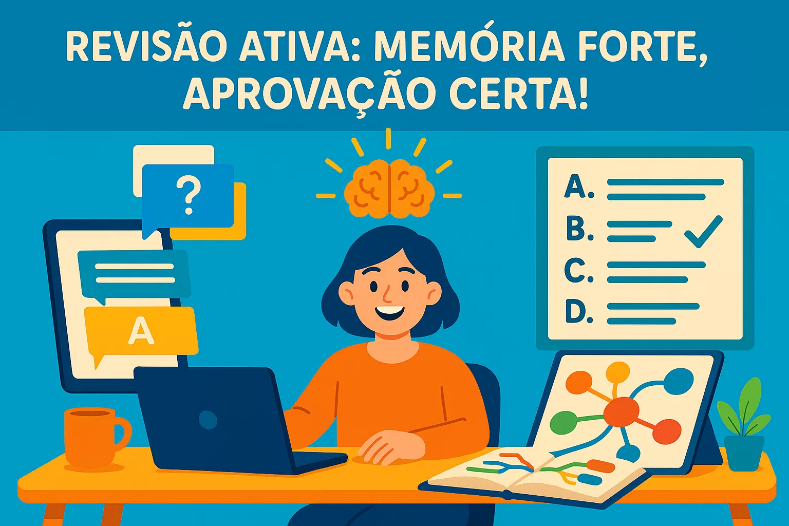 Revisão Ativa Turbinada: Indo Além do Resumo com Flashcards (Anki), Mapas e Questões Estratégicas