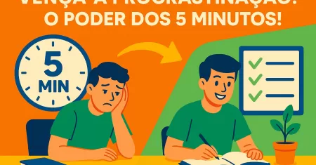 ⏰ Procrastinação Crônica: O Método Infalível de 5 Minutos Para VENCER a Preguiça e Devorar o Edital!