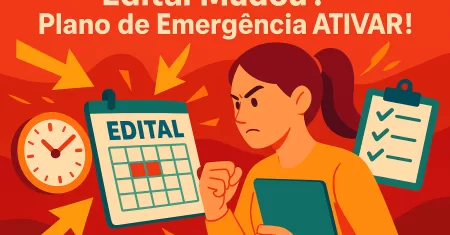 O Edital Mudou TUDO (e Agora?) 😱 Plano de Emergência para Aprender Matéria Nova em Tempo Recorde e Não Perder o Concurso dos Seus Sonhos!