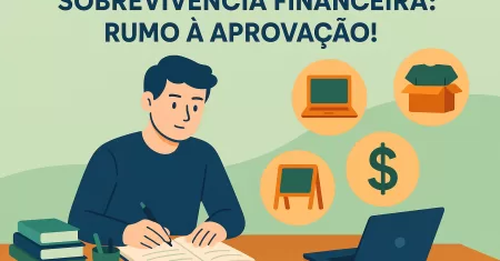 Larguei Tudo para Estudar: E Agora, Contas? 💸 O Guia de Sobrevivência Financeira do Concurseiro Raiz (Com 5 Ideias de Renda Extra Focada para Não Desistir!)